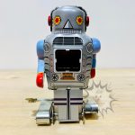 F0020 Pre-owned item C Box B Sparky Robot Sparky Robot Wind-Up gray ICHIKO (6)