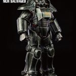 207 PRE-ORDER Fallout T-45 NCR Salvaged Power Armor 1’6 Scale threeZero X Bethesda (10)