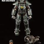 207 PRE-ORDER Fallout T-45 NCR Salvaged Power Armor 1’6 Scale threeZero X Bethesda (2)