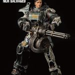 207 PRE-ORDER Fallout T-45 NCR Salvaged Power Armor 1’6 Scale threeZero X Bethesda (20)