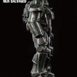 207 PRE-ORDER Fallout T-45 NCR Salvaged Power Armor 1’6 Scale threeZero X Bethesda (9)