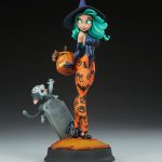 231 PRE-ORDER Pumpkin Witch Statue Sideshow (4)