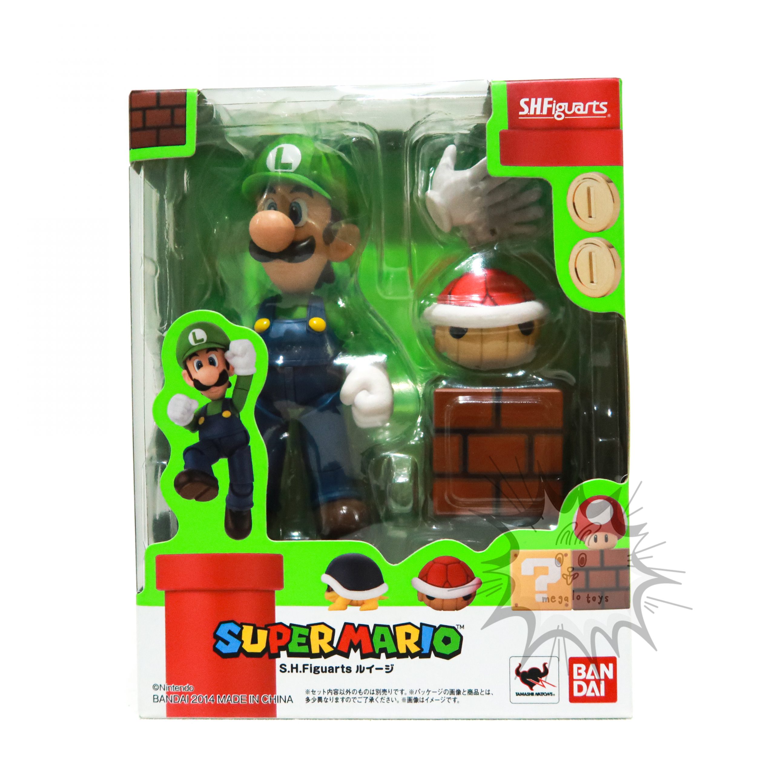 NEW Mario super mario Luigi S.H. Figuarts Bandai – Megalo Toys