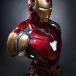 354P PRE-ORDER Iron Man Mark 85 1’1 Life-size Bust Queen Studios (7)