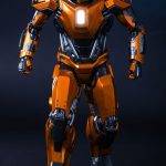 HT0022 (PRE-OWNED Box A item A) IRON MAN 3 PEACEMAKER MARK XXXVI 1’6TH SCALE COLLECTIBLE MMS258 Hot Toys ( (8)