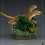 414P PRE-ORDER Jurassic Park Velociraptor Just The Two Raptors Deluxe Art Scale 1’10 Iron Studios (4)