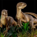 414P PRE-ORDER Jurassic Park Velociraptor Just The Two Raptors Deluxe Art Scale 1’10 Iron Studios (8)