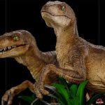 414P PRE-ORDER Jurassic Park Velociraptor Just The Two Raptors Deluxe Art Scale 1’10 Iron Studios (9)