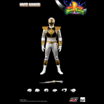426P PRE-ORDER Mighty Morphin Power Rangers White Ranger 1’6 ThreeZero X Power Rangers ThreeZero X HASBRO (1)