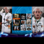 447P PRE-ORDER BACK TO THE FUTURE DOC BROWN DELUXE VERSION 1’6TH SCALE MMS610 HOT TOYS (1)